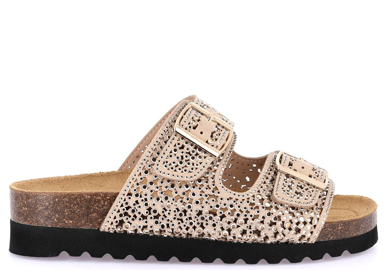 HOLA CB1840 TAUPE CIABATTA SANDALO DONNA
