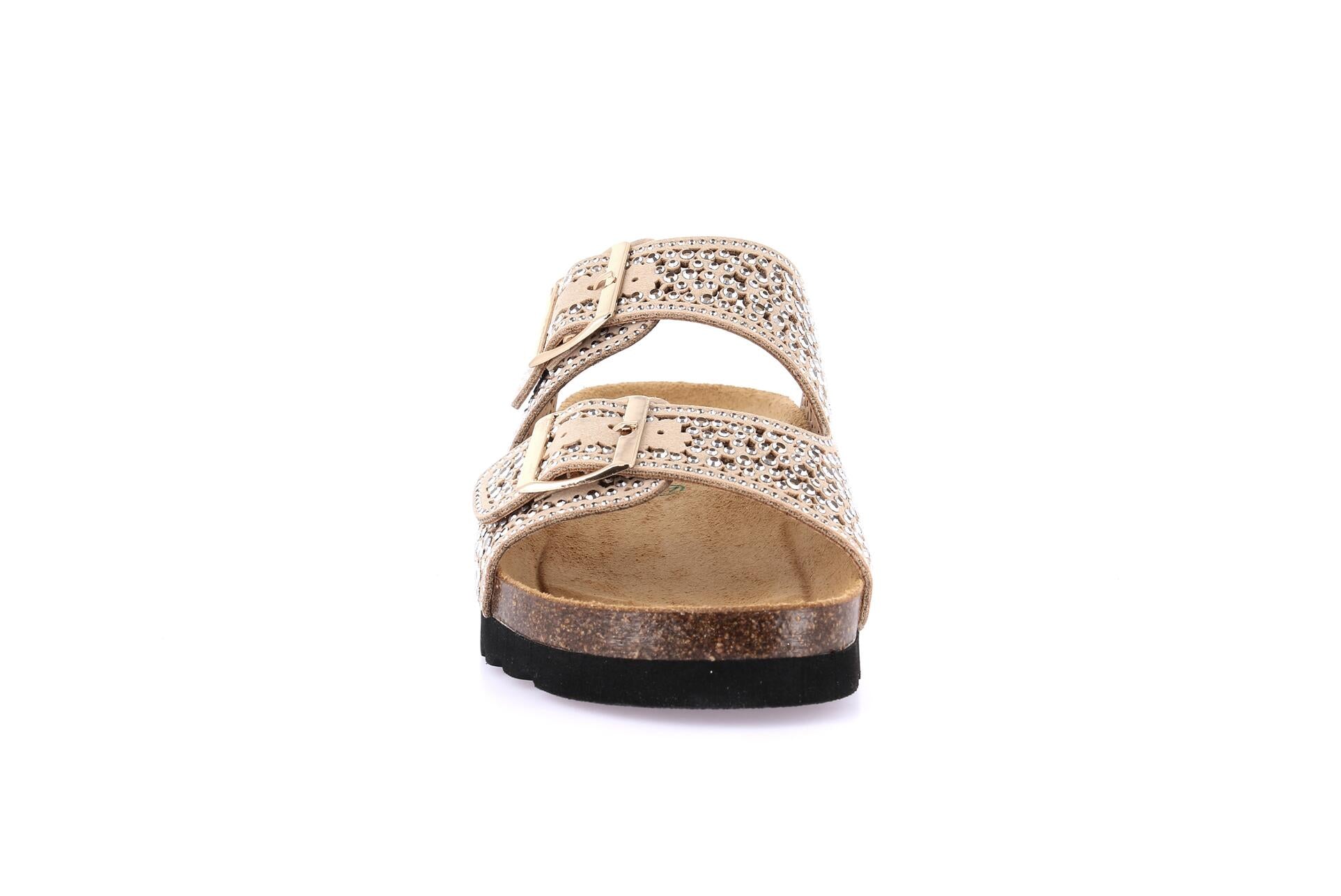 HOLA CB1840 TAUPE CIABATTA SANDALO DONNA