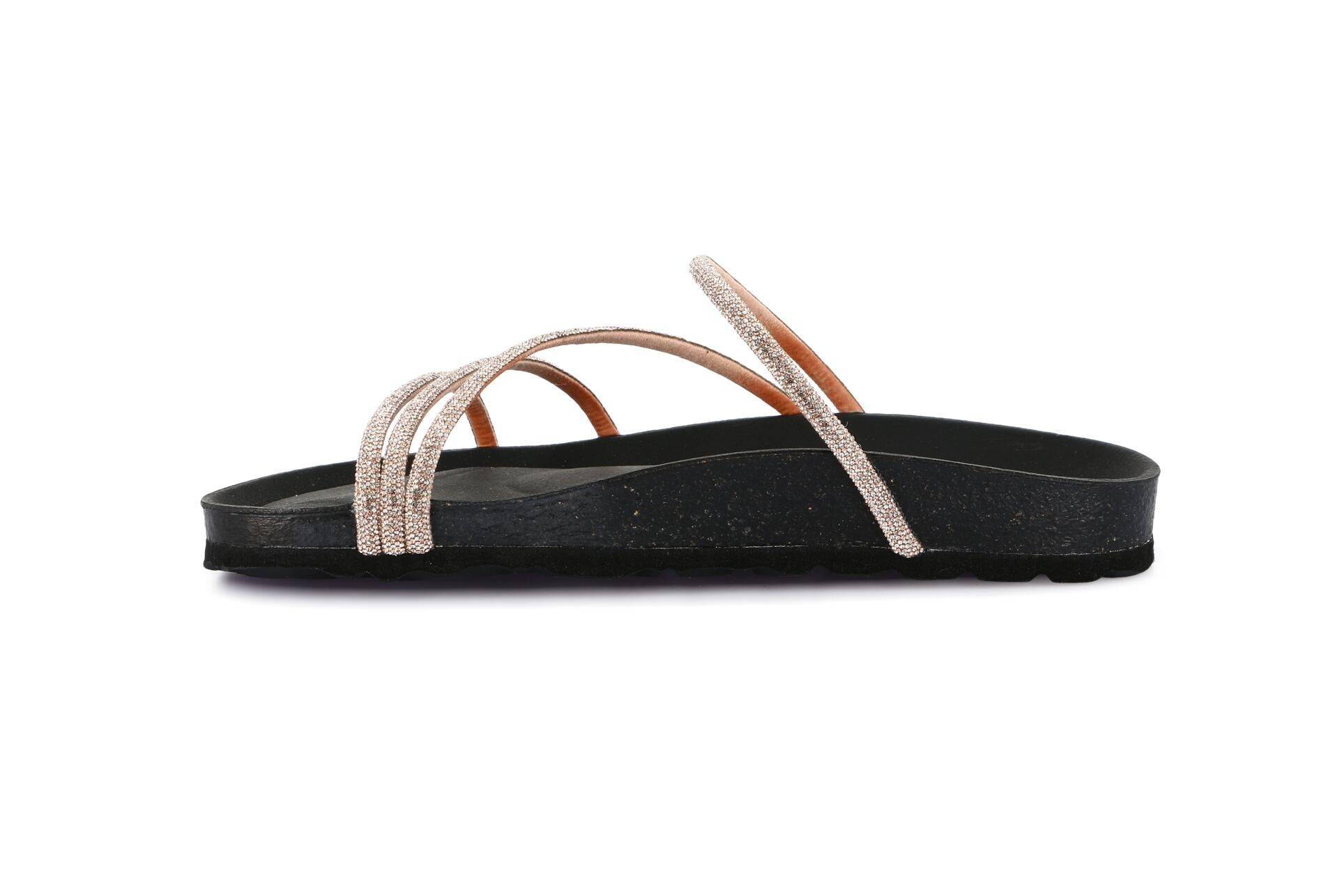 SARA CB0836 PLATINO CIABATTA SANDALO DONNA