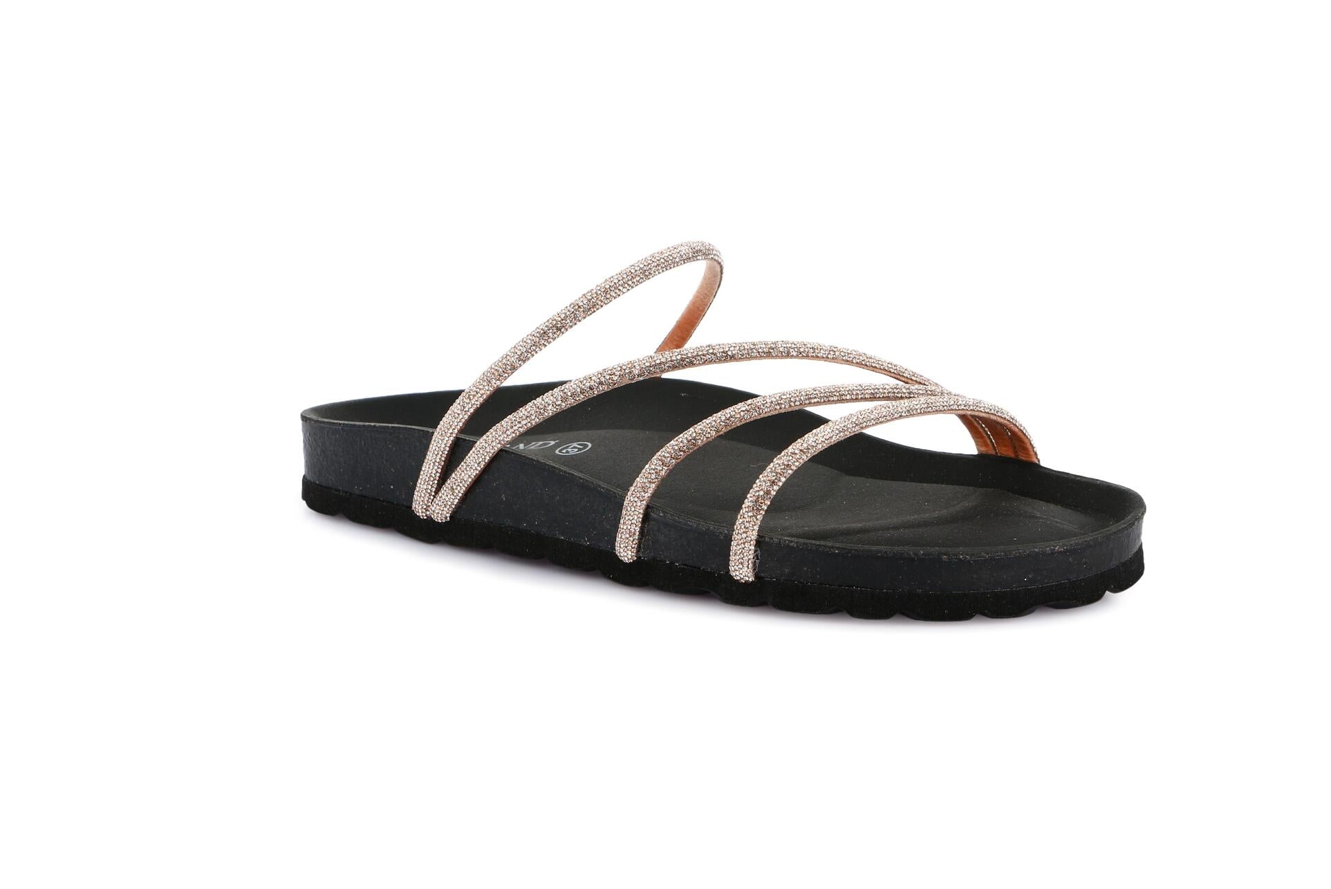 SARA CB0836 NERO CIABATTA SANDALO DONNA