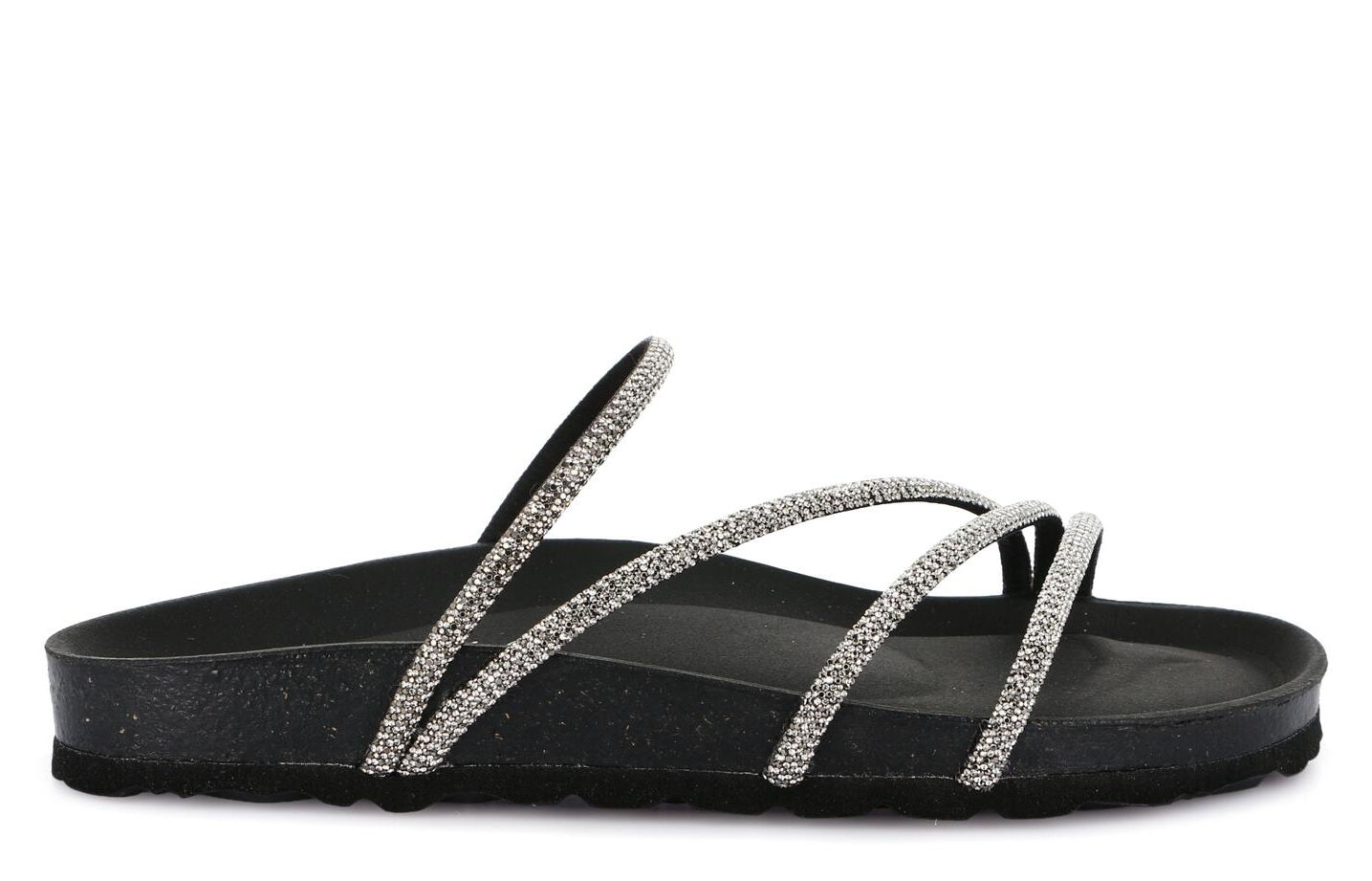 SARA CB0836 NERO CIABATTA SANDALO DONNA