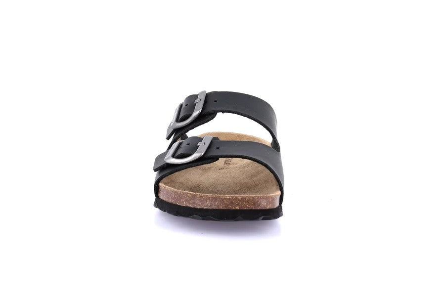 SARA CB4018 NERO CIABATTA SANDALO DONNA