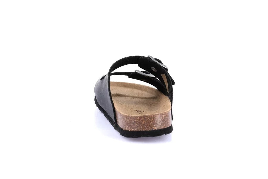 SARA CB4018 NERO CIABATTA SANDALO DONNA