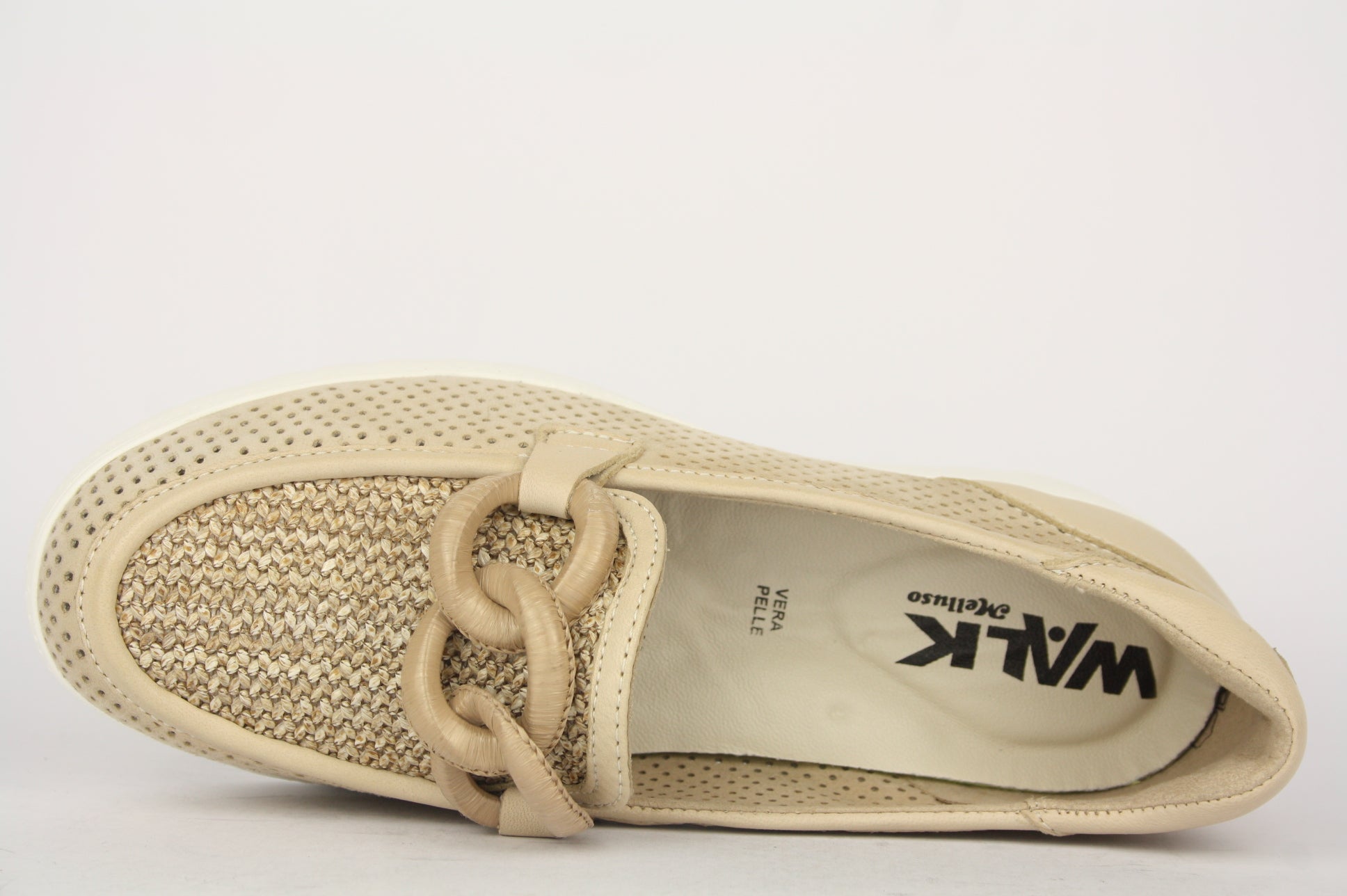 K55480 BEIGE MOCASSINO DONNA