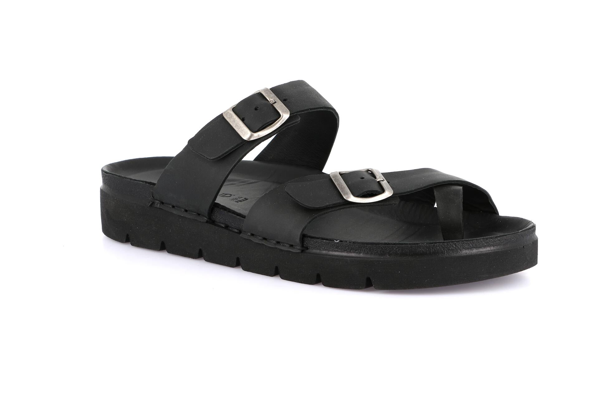 LERO CI3097 NERO CIABATTA SANDALO UOMO