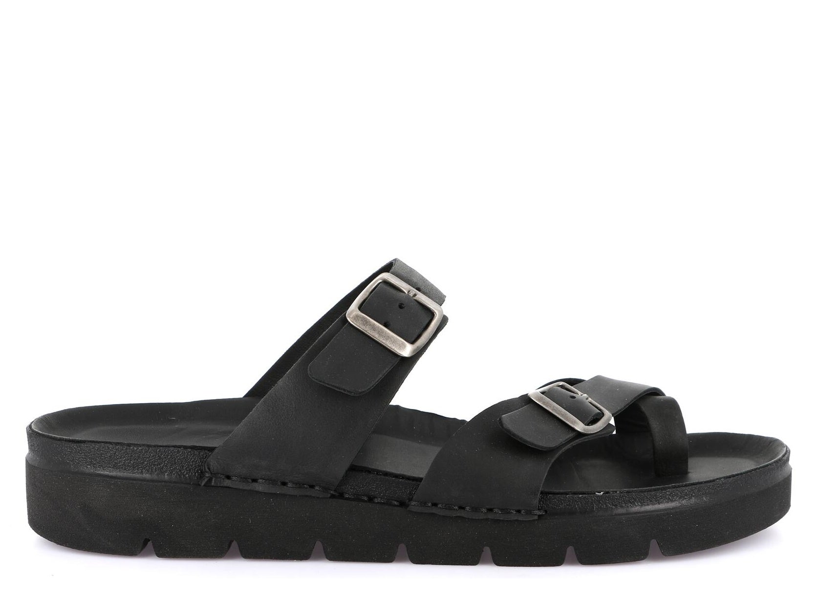 LERO CI3097 NERO CIABATTA SANDALO UOMO