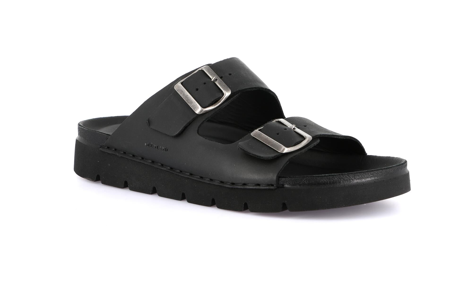 LERO CI3095 NERO CIABATTA SANDALO UOMO