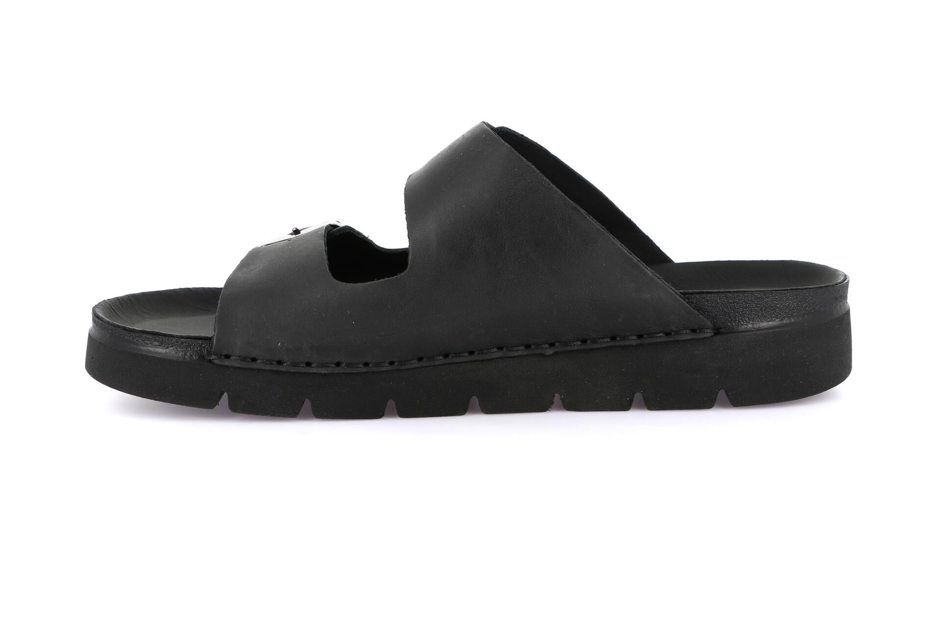 LERO CI3095 NERO CIABATTA SANDALO UOMO
