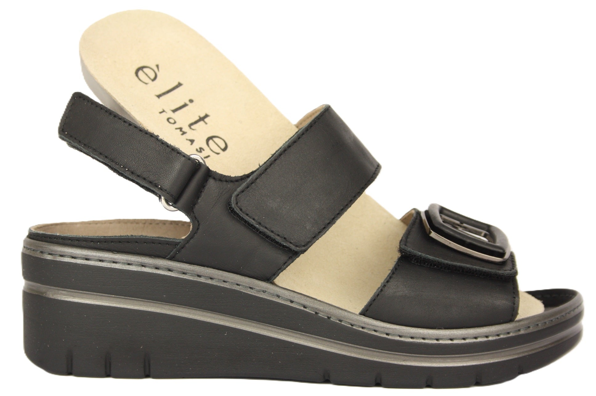 TECLA - SUNSET NERO SANDALO DONNA