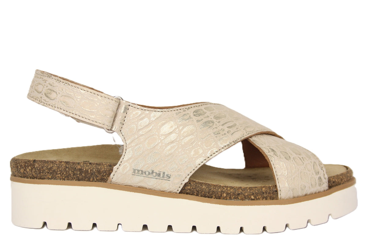 TALLY MOBILS BEIGE SANDALO DONNA