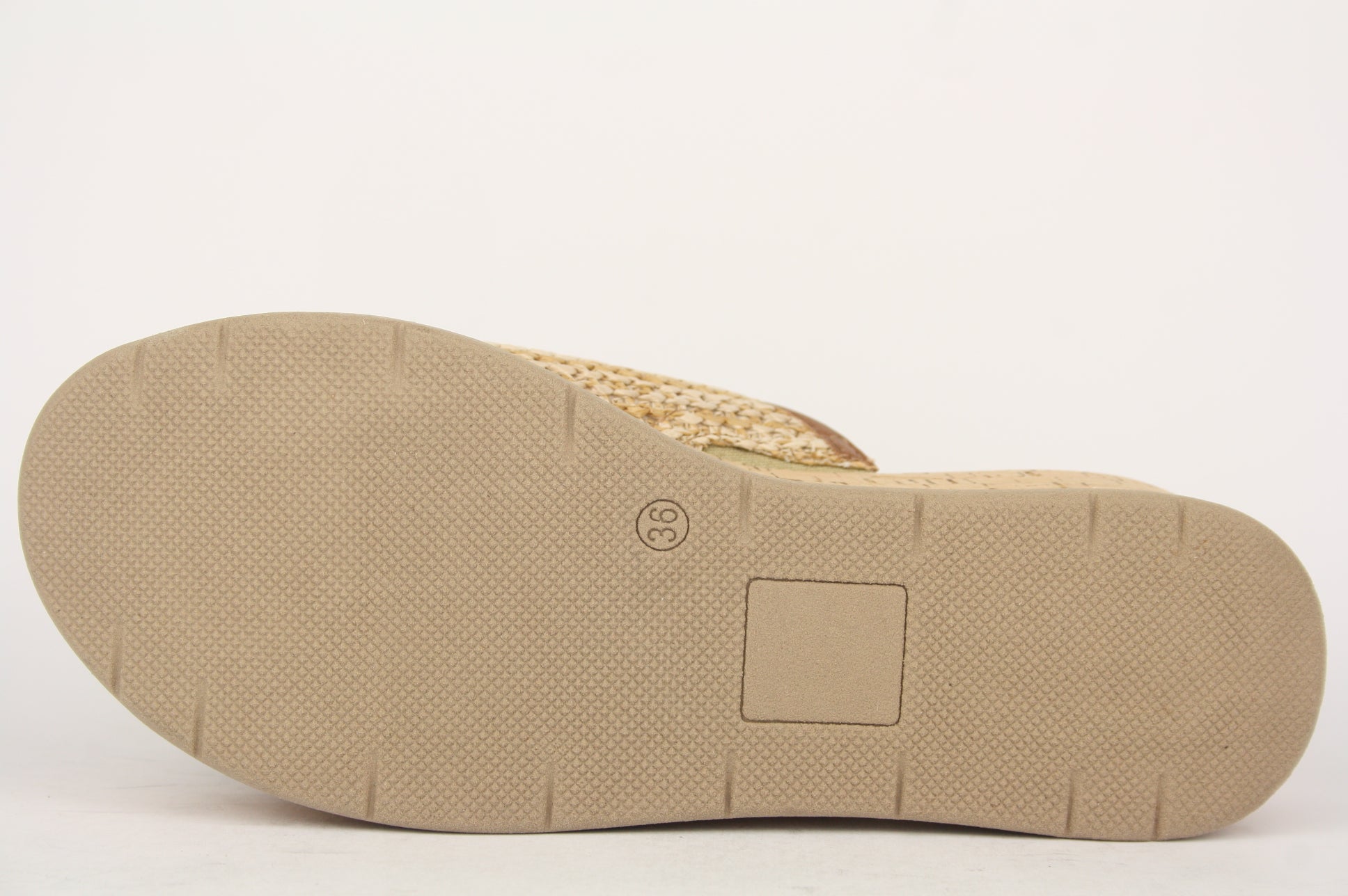 6216 NATURALE CIABATTA SANDALO DONNA