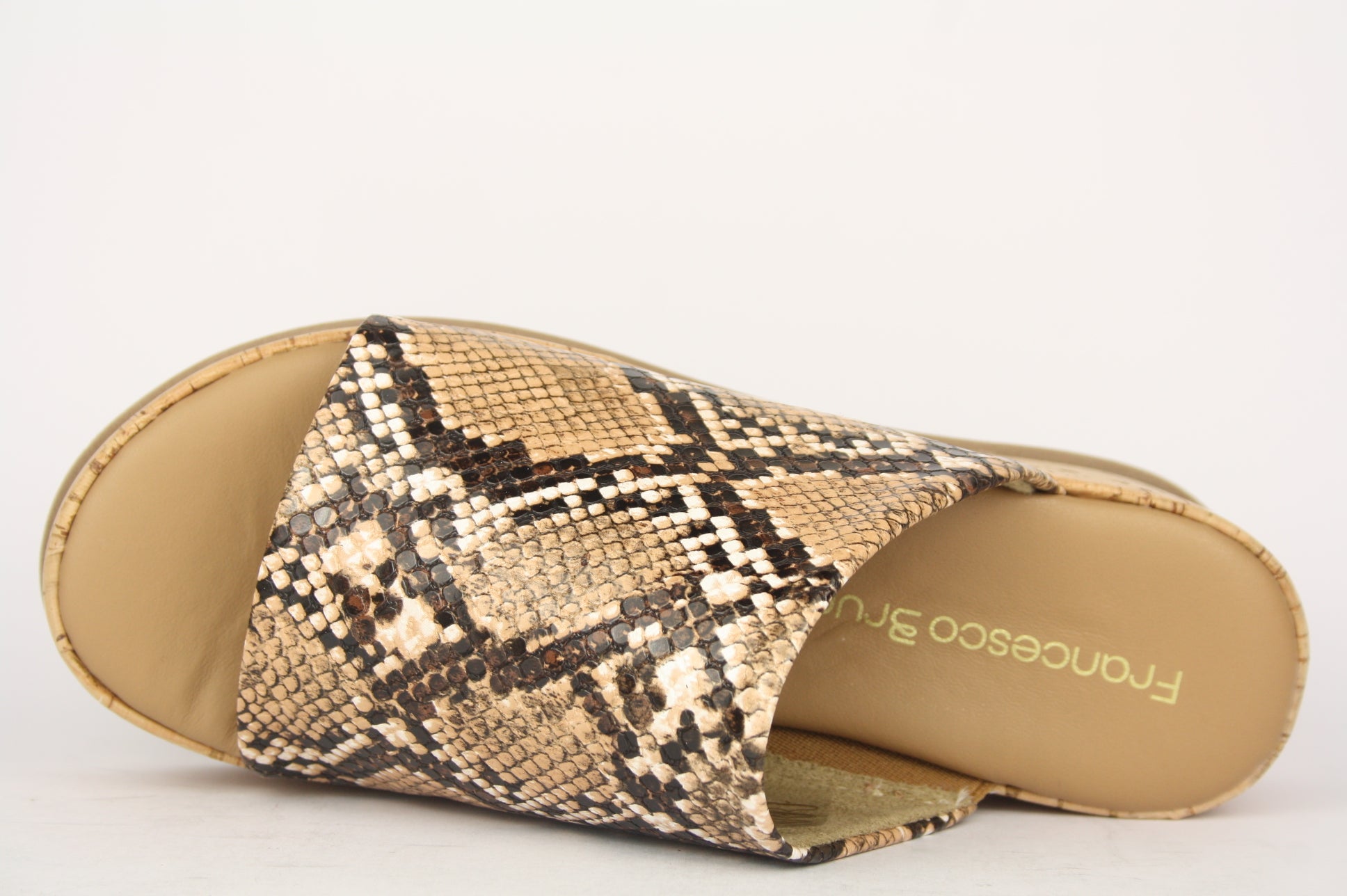 6206 MARRON CIABATTA SANDALO DONNA