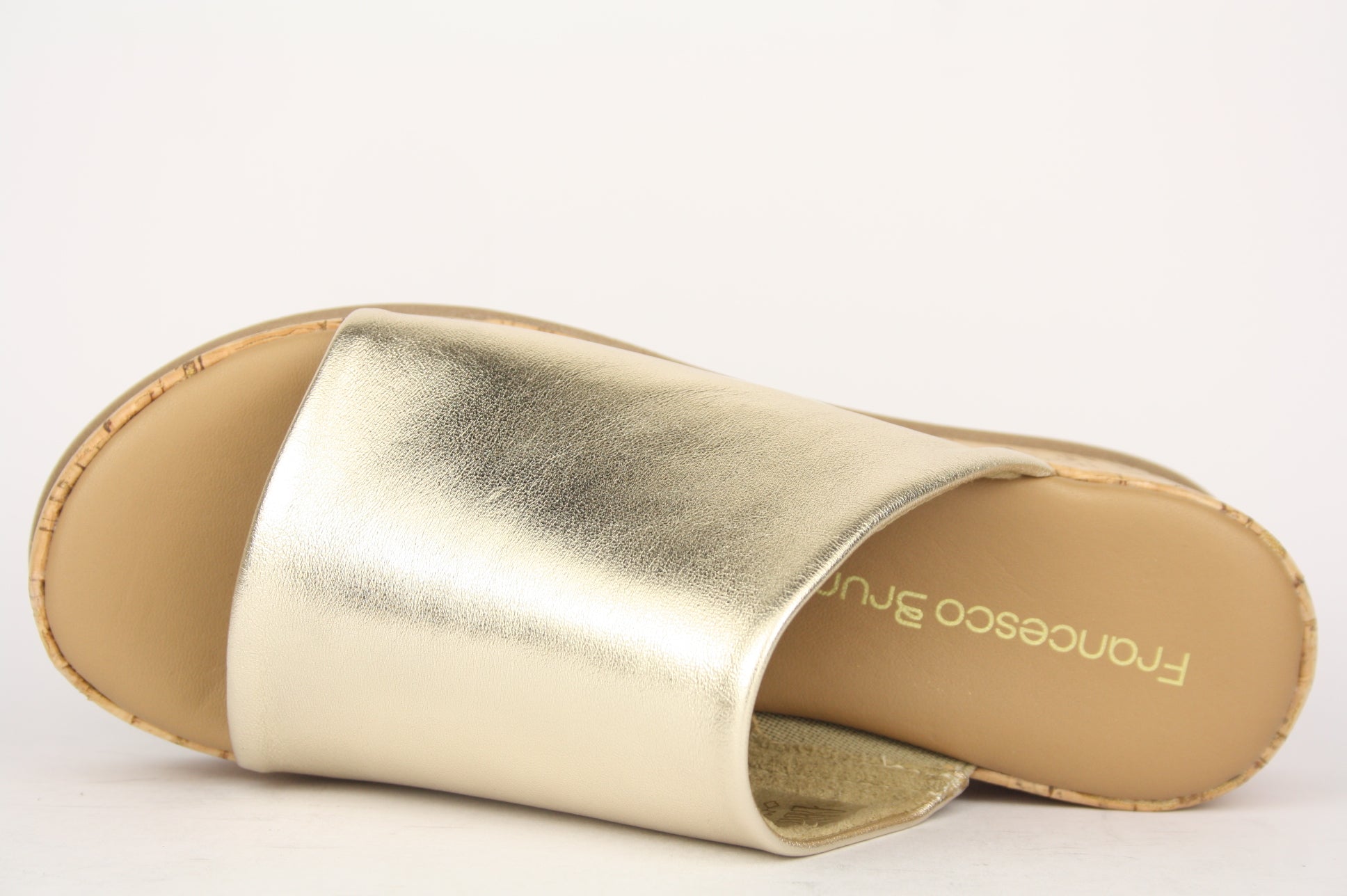 6206 PLATINO CIABATTA SANDALO DONNA