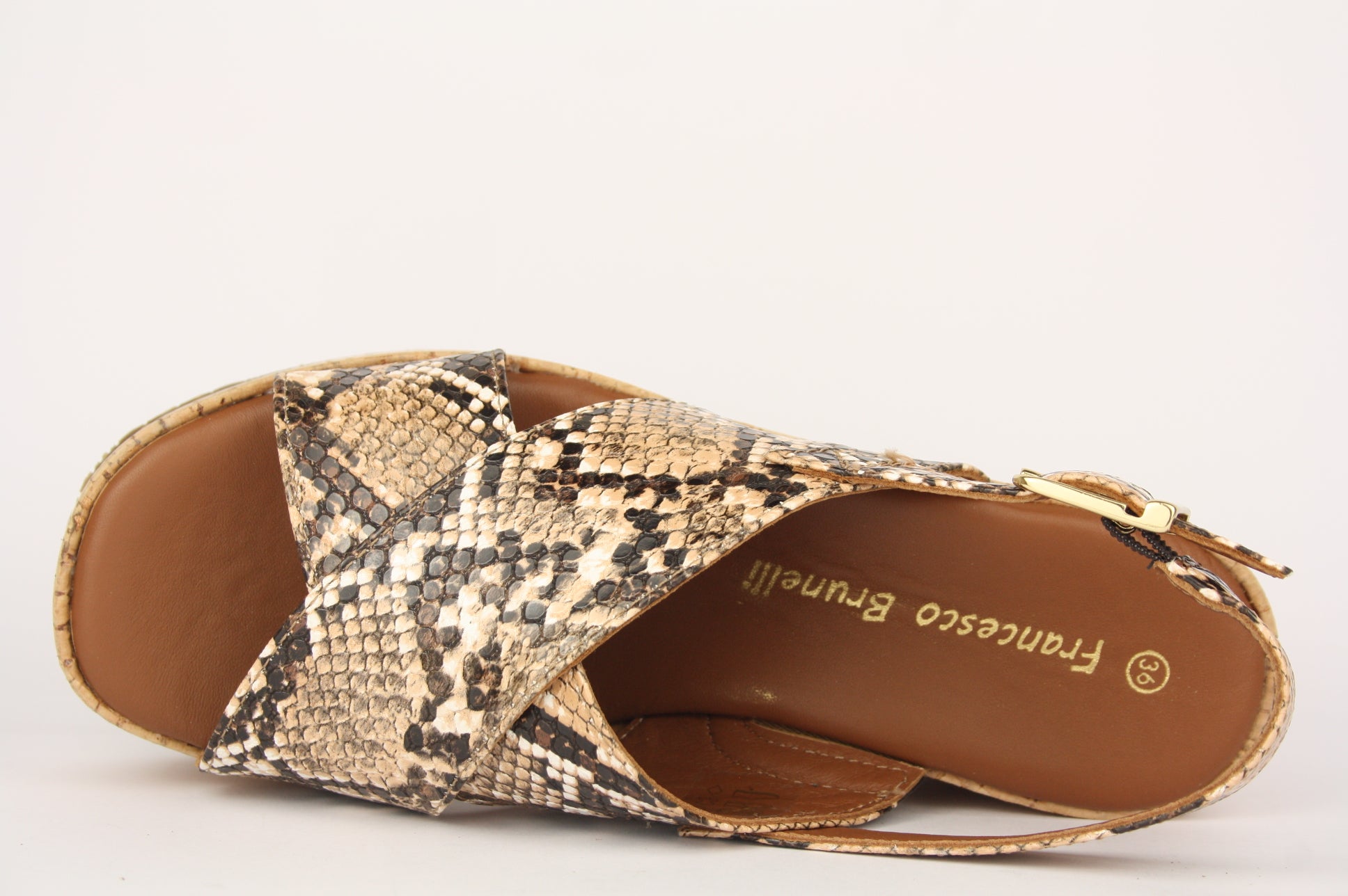 6337 MARRON SANDALO DONNA
