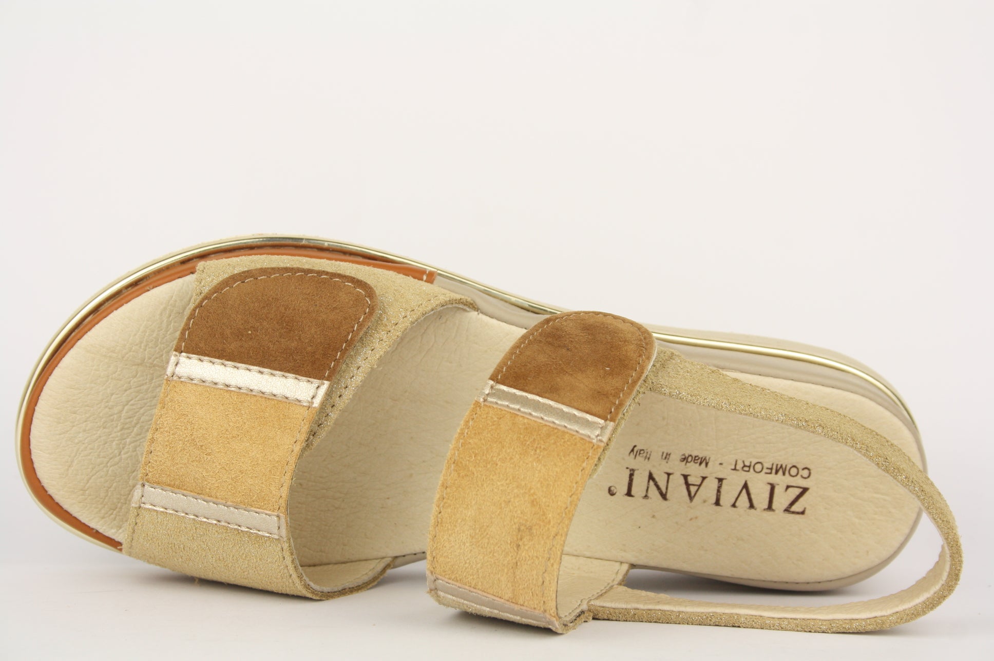 151 ISCHIA BIC/BEGE SANDALO DONNA