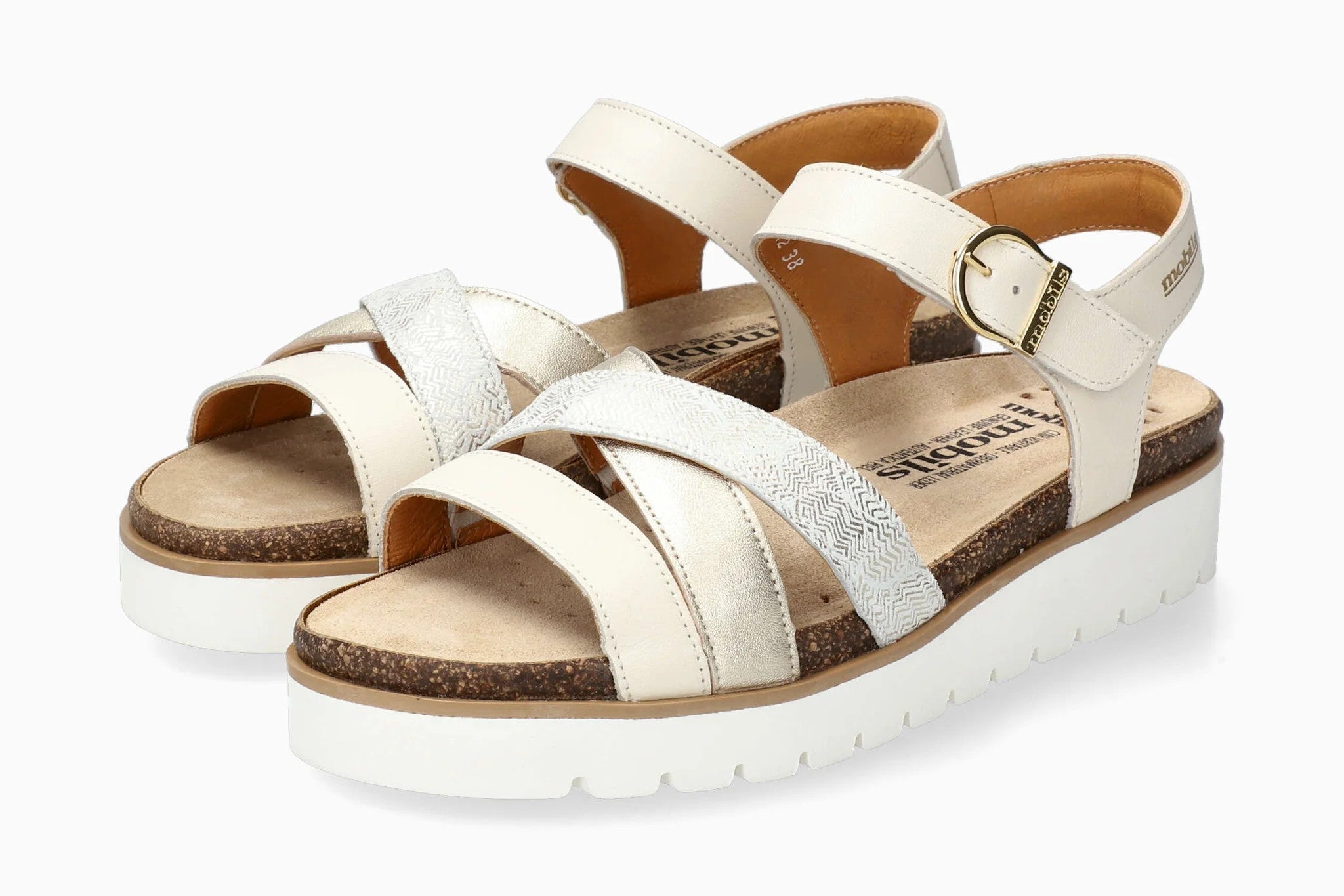 THINA MOBILS BIANCO SANDALO DONNA