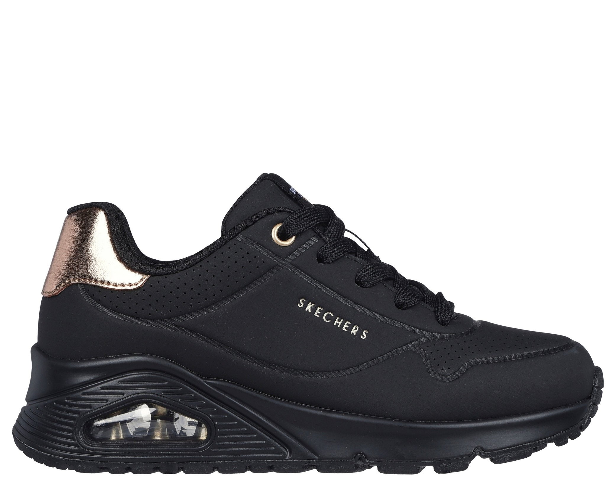 310545L UNO SHIMMER NERO LACCI BAMBINO