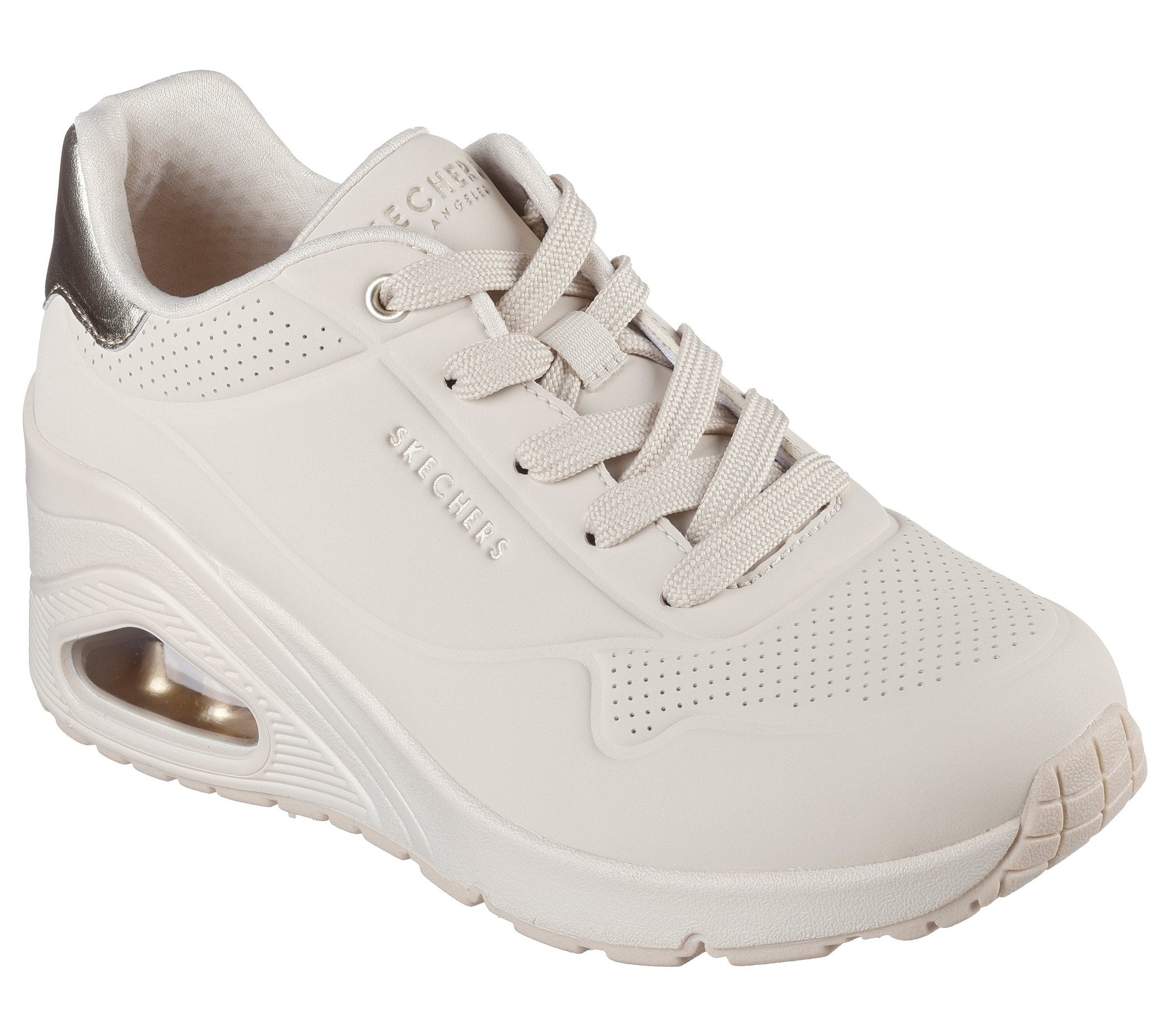 177520 UNO WEDGE AVORIO LACCI DONNA