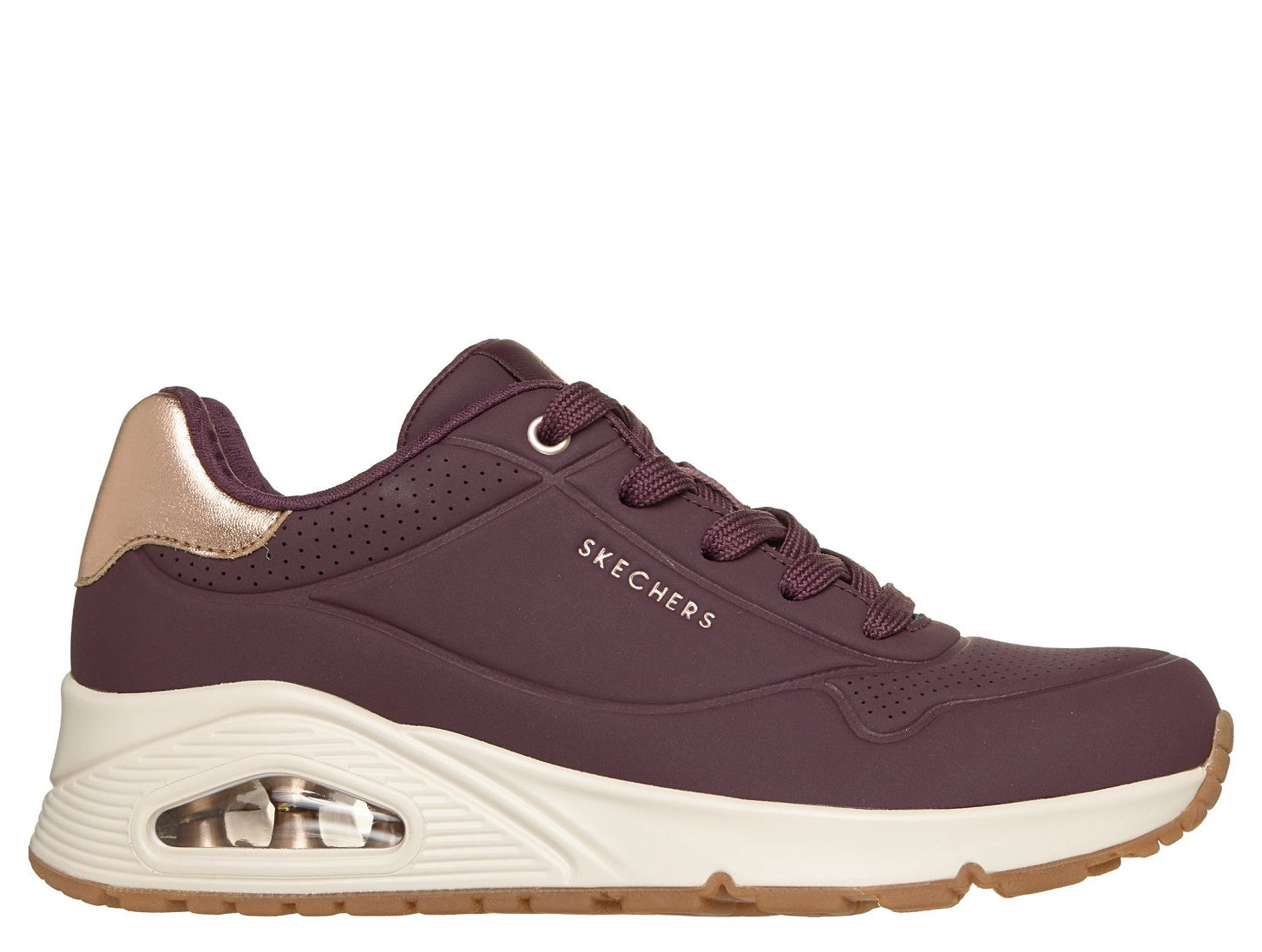 177094 UNO GOLDEN BORDEAUX SNEAKERS DONNA
