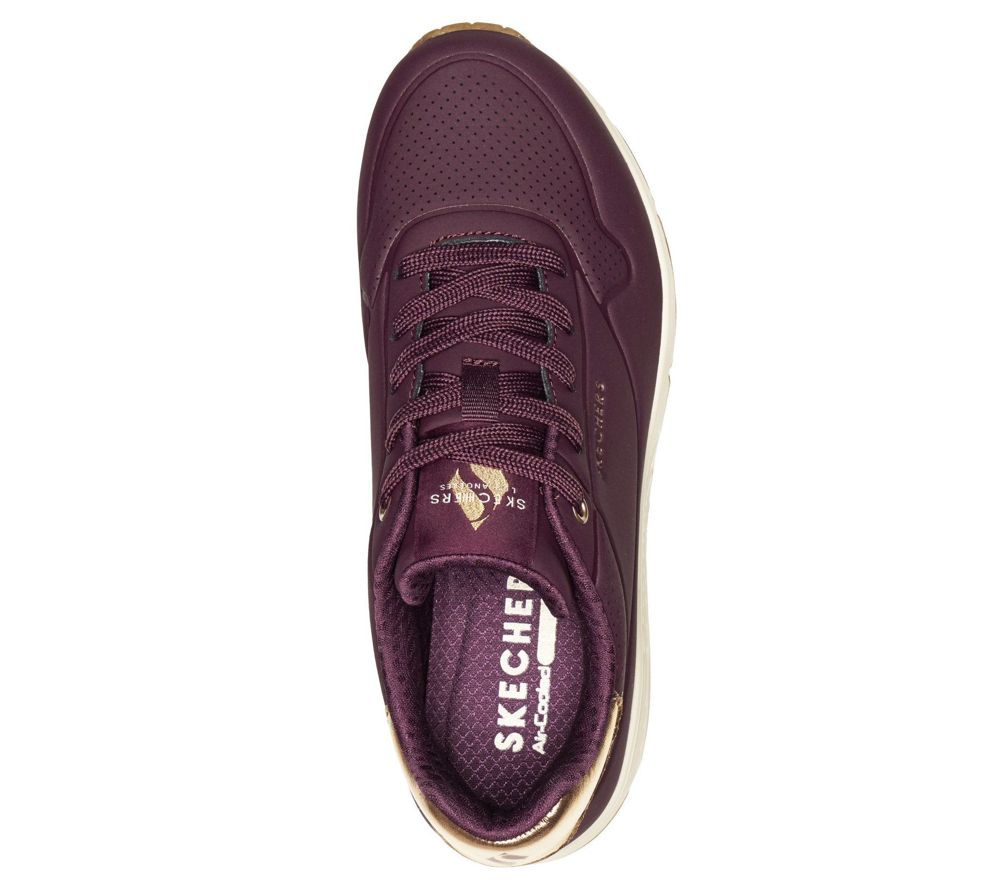 177094 UNO GOLDEN BORDEAUX SNEAKERS DONNA