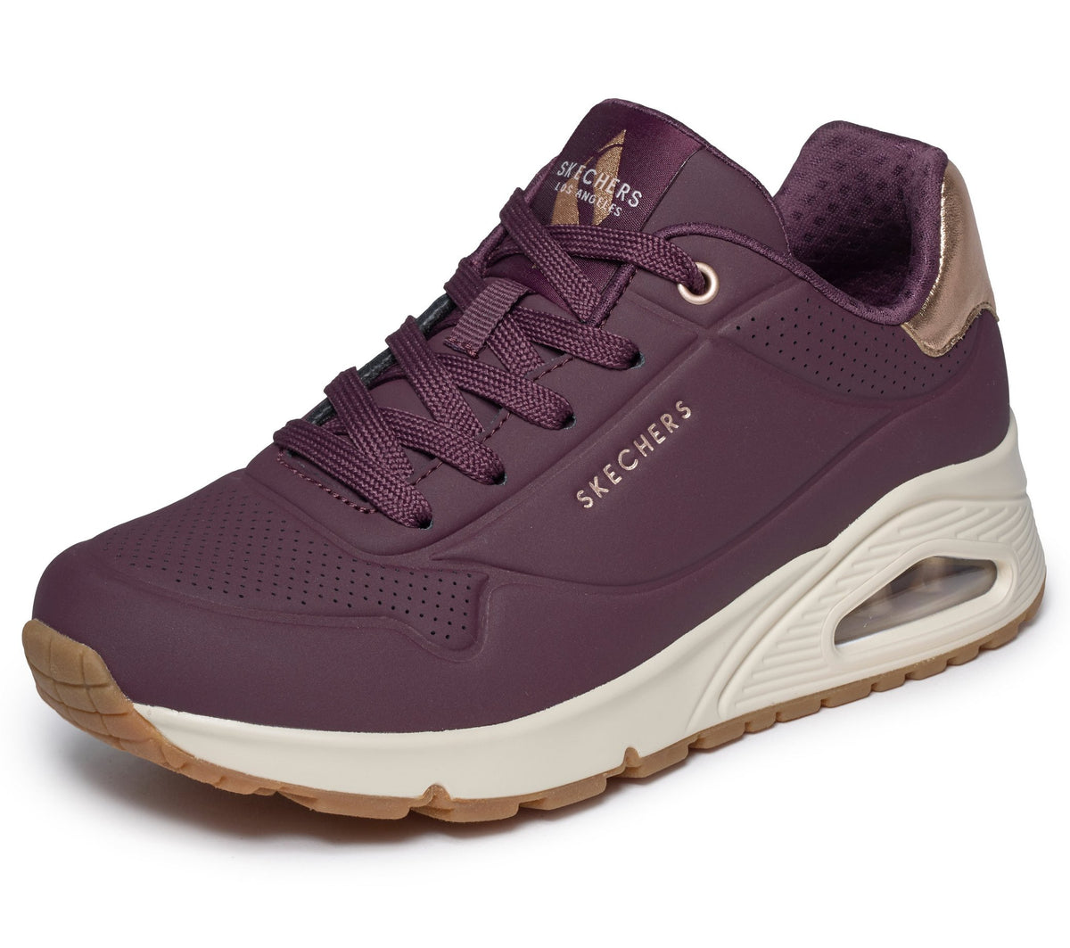 177094 UNO GOLDEN BORDEAUX SNEAKERS DONNA