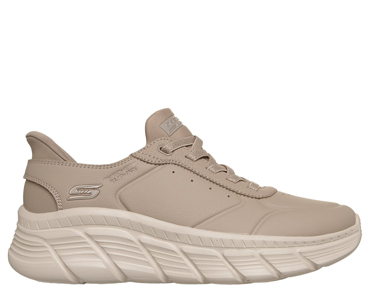 117394  BOBS FLEX TAUPE SLIP INS DONNA