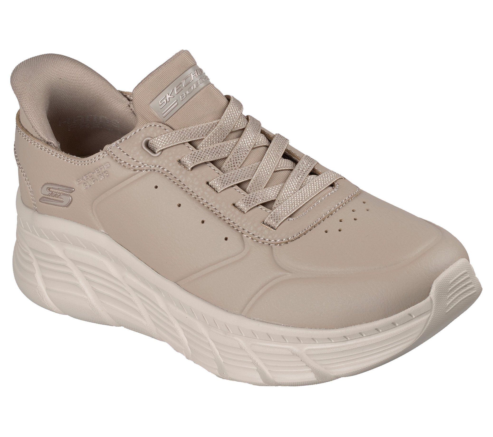 117394  BOBS FLEX TAUPE SLIP INS DONNA
