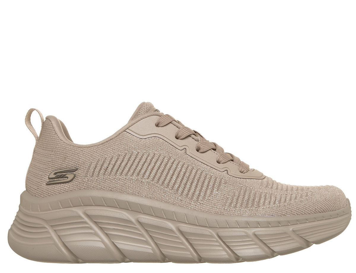 117407  BOBS FLEX TAUPE SLIP INS DONNA