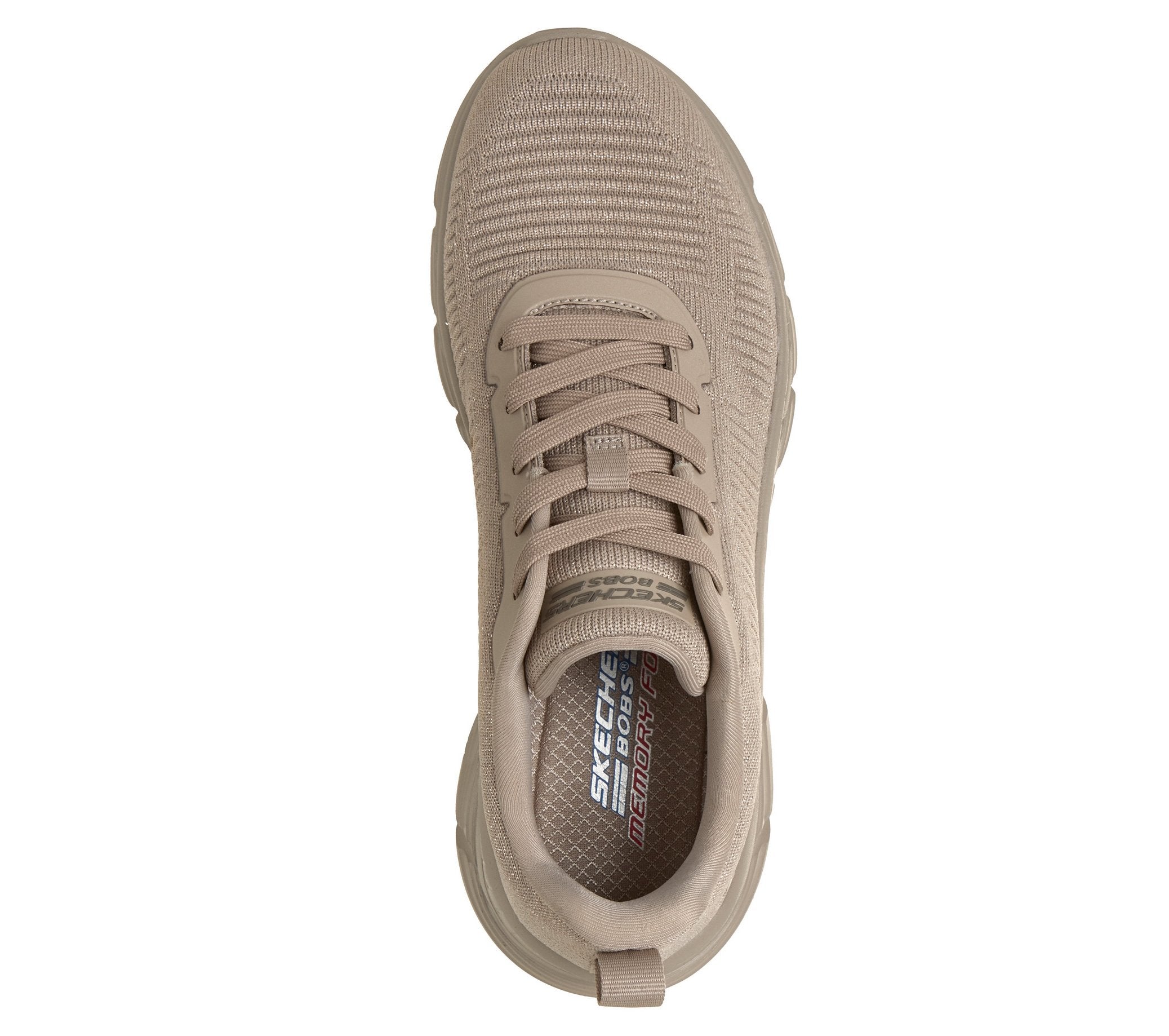 117407  BOBS FLEX TAUPE SLIP INS DONNA