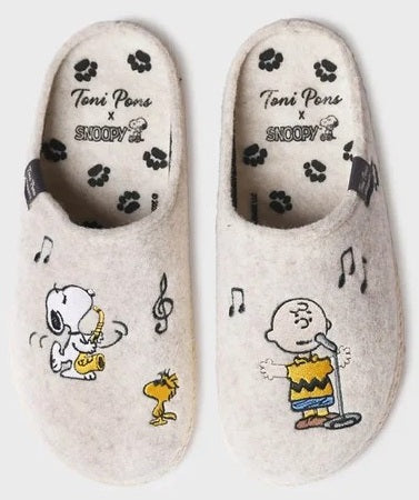 SNOOPY LATTE PANTOFOLA PUNTA CHIUSA DONNA