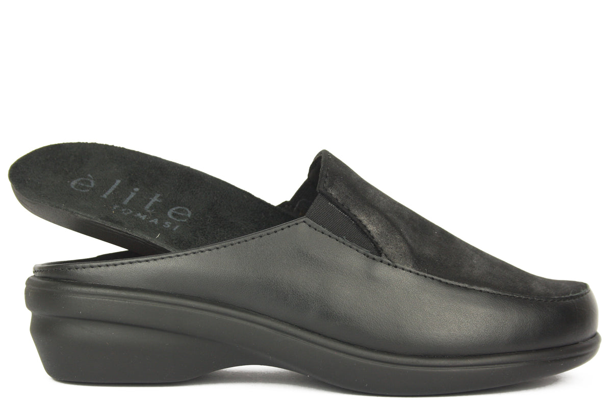 NEW AMBRA - BELLA NERO PANTOFOLA PUNTA CHIUSA DONNA