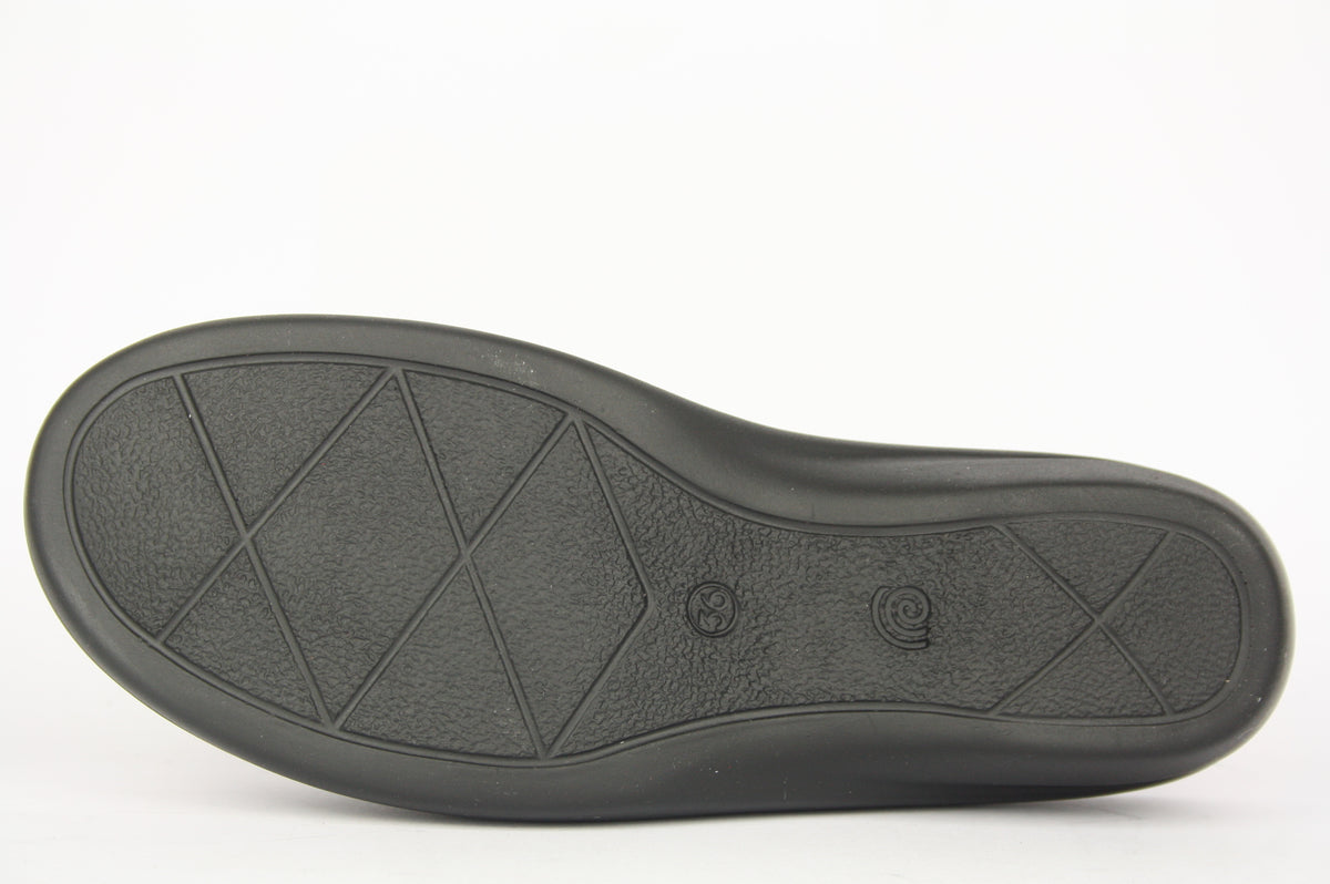NEW AMBRA - BELLA NERO PANTOFOLA PUNTA CHIUSA DONNA
