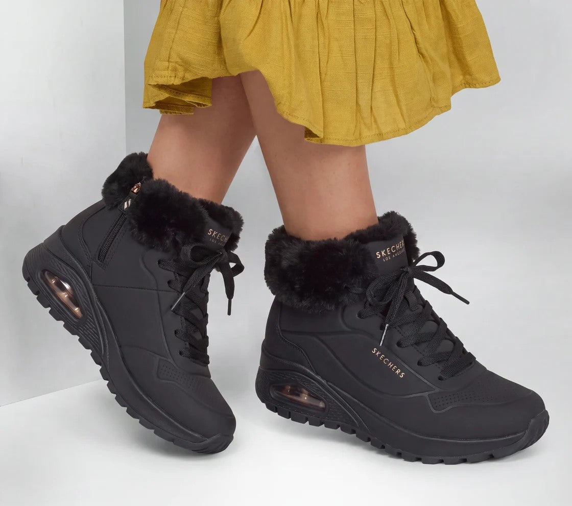 190285 UNO RUGGED NERO POLACCO DONNA