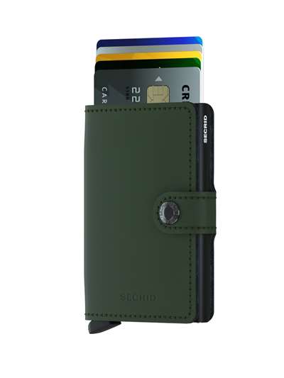 Secrid MINIWALLET MATTE Verde Accessori Unisex 