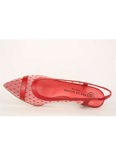 Pas De Rouge 3444 Rosso Scarpe Donna 