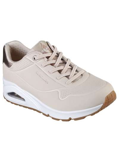 Skechers 155196 UNO Beige Scarpe Donna 